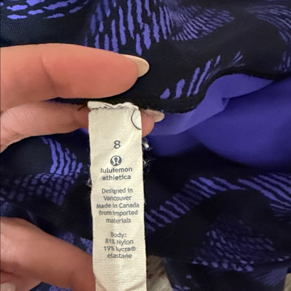 Lululemon leggings size 8 purple camo BUNDLE of two - Picture 8 of 8